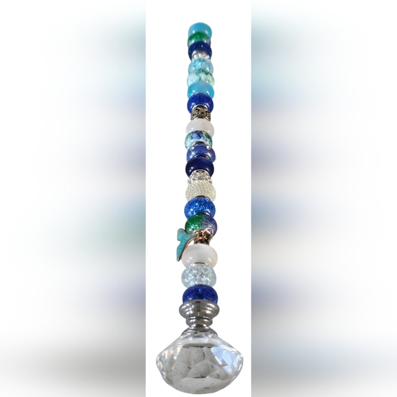 4 Handmade Colorful Beaded Plant Stakes. New! - Picture 6 of 14